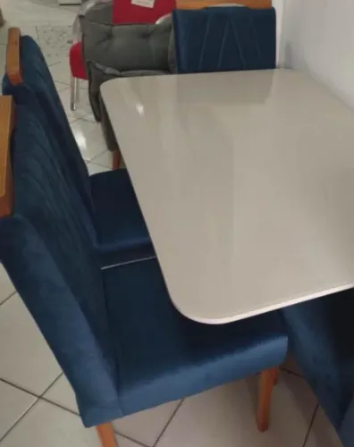 Mesa 4 cadeiras lisy premium
