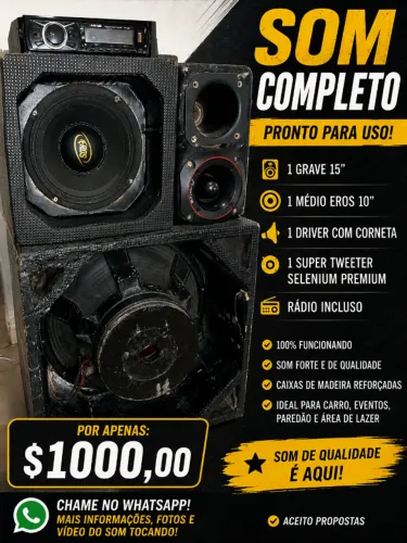 vendo som automotivo