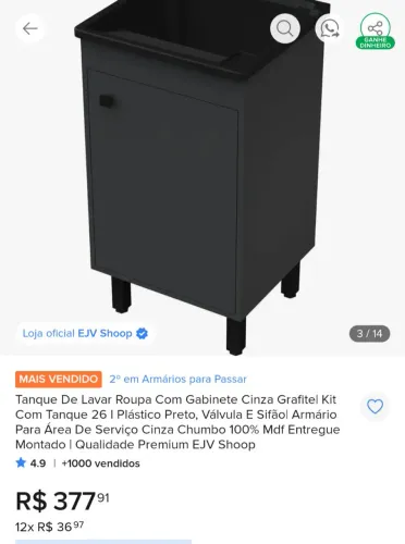 Tanque De Lavar Roupa metade de preço no mercado livre ?