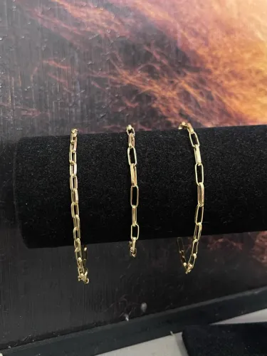 Pulseiras de ouro 18k procedência garantia eterna