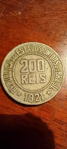 moeda brasil - 200 réis de 1921