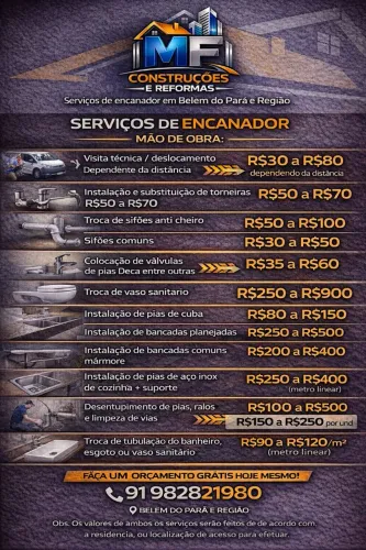 SERVIÇOS E REFORMAS + MANUTENÇÃO PREVENTIVA