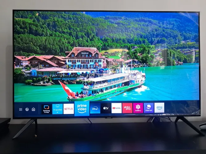 SAMSUNG SMART TV 55" 4K NOVA/SISTEMA TIZEN/3 EM 1/DIVIDO NO CARTÃO/XBOX/ALEXA/COMANDO VOZ