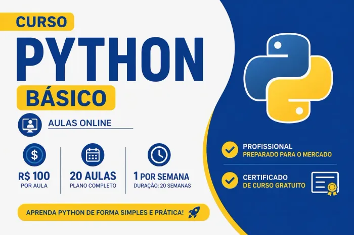 Curso de Python Básico Online - Do Zero ao Primeiro Programa