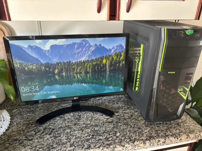 PC Completo i5 7ª Geração + Monitor LG 23,4pol / 16GB RAM / SSD