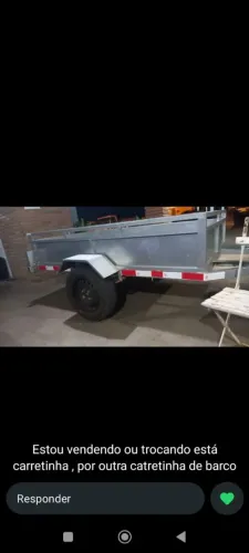 Carretinha reboque de cargas