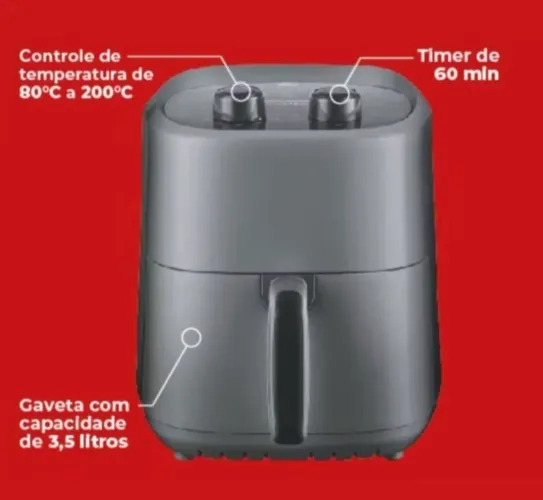 Air fryer 290.00 reais zerada na caixa 