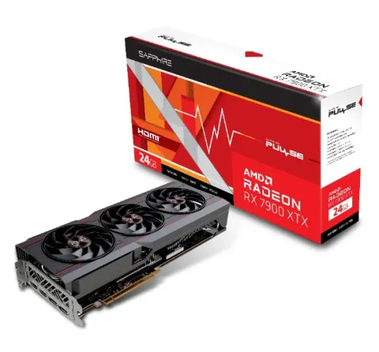 Placa de Vídeo RX 7900 XTX 24GB Sapphire Pulse - Completa na Caixa