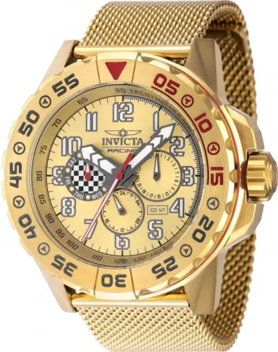 Relógio Unissexo De Quartzo Invicta 47216 Invicta Racing Vermelho/dourado Dourado