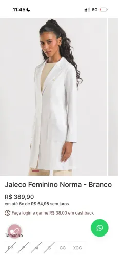 Jaleco norma dra cherie pp