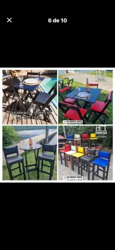 Conjunto de mesas e cadeiras dimesa direto da fábrica. Pague somente na entrega #mesa