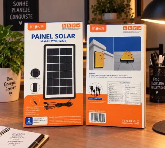 Painel Solar Ineva TYNB-12204 - 6V 3,5W com Cabos