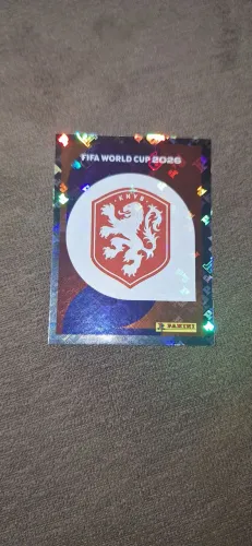 Figurinha Brilhante Escudo Holanda Álbum Copa 2026
