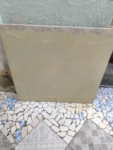 Porcelanato cinza sobrepor 18 peças 90x90