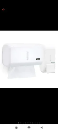 Kit porta papel toalha e sabão