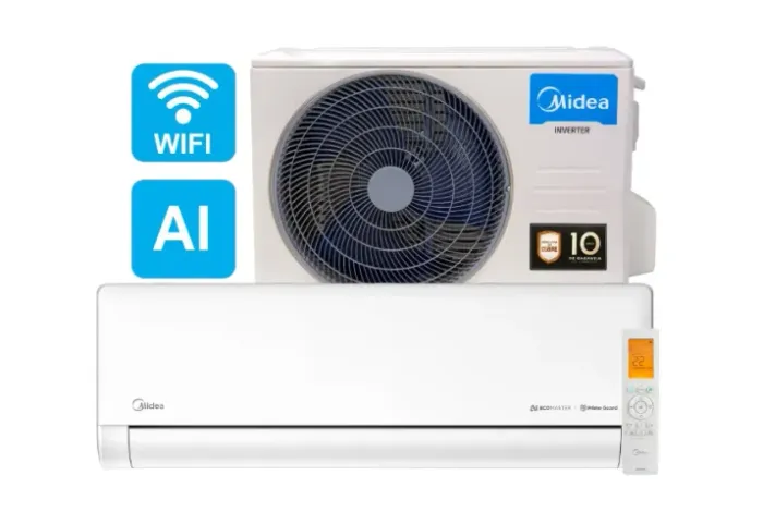 Ar Condicionado Split Midea Hi Wall Inverter AI Ecomaster 12.000 BTU/h Frio Monofásico Bra
