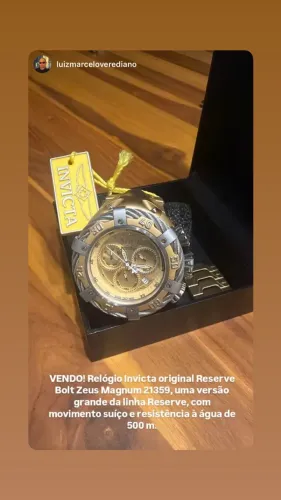 Relógio invicta original edição especial