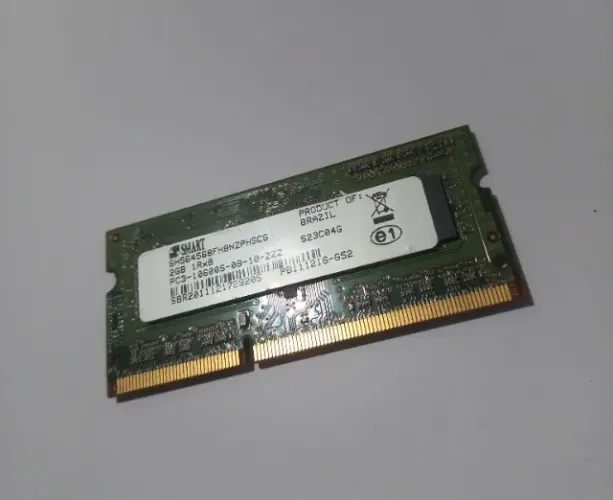 Memória RAM 2GB DDR3 1333MHz Notebook Testada