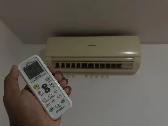 Ar split panasonic 12mil btu com control gelando perfeitamente 