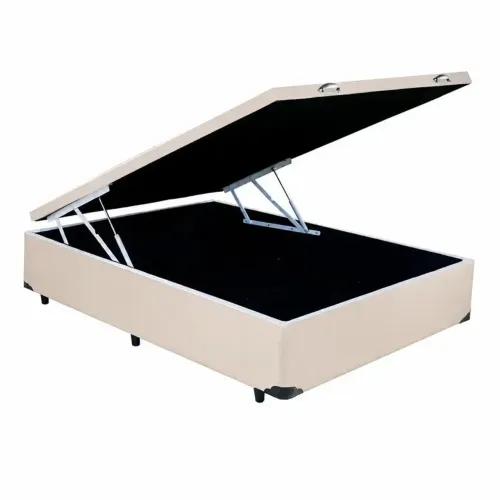 Base Cama Viúva Baú em Veludo 41x188x128cm Blindado / pronta entrega