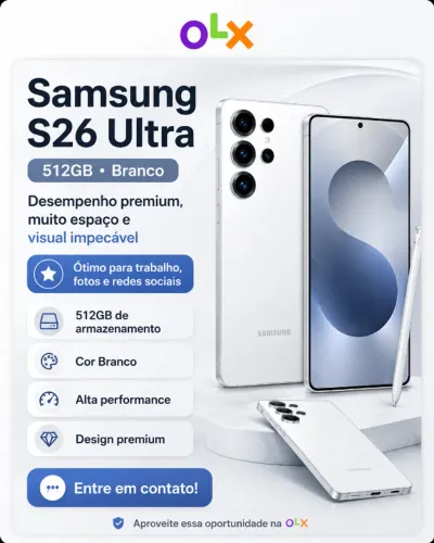 Samsung S26 Ultra 512GB Branco