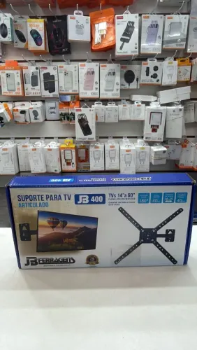 Suporte Articulado para TV 14" a 60" JB400 | Gira 180° | Pronta Entrega