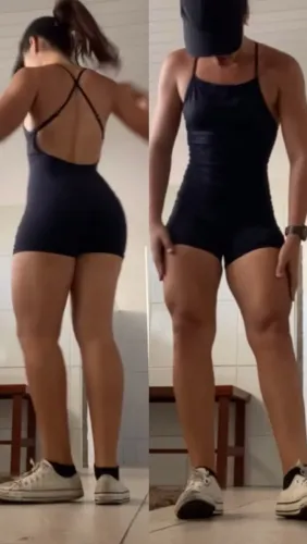 Look de treino estiloso esportivo