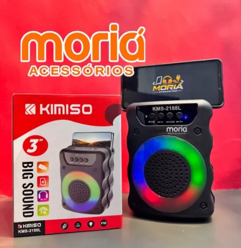 Caixa, Caixinha de Som Kimiso KMS-2188L - Potência e Estilo em um Só Produto!
