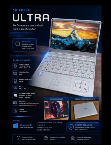 Notebook Ultra Intel Core i3
