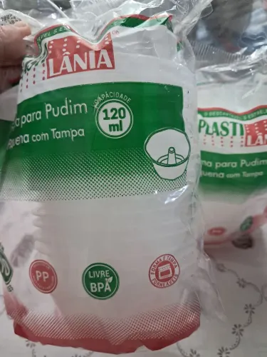 2 pctes Forminhas Forneaveis para pudim 120 mls