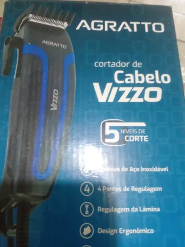 Maquina de cortar cabelo nova cx vizzo