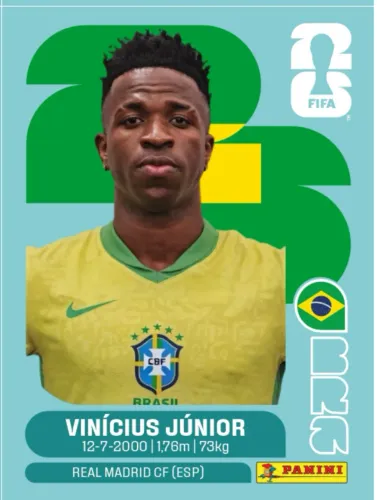 Figurinha da copa do mundo Vini Junior