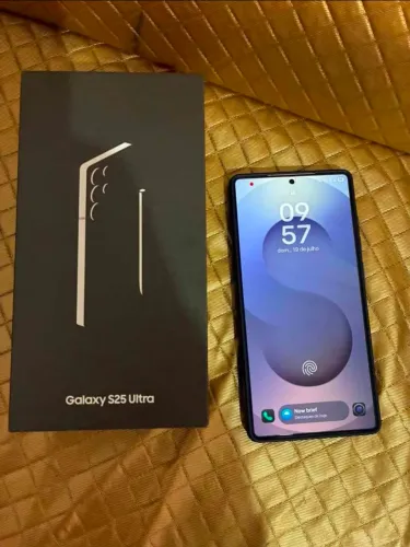 Galaxy S25 Ultra preto 12/256 com nota e garantia