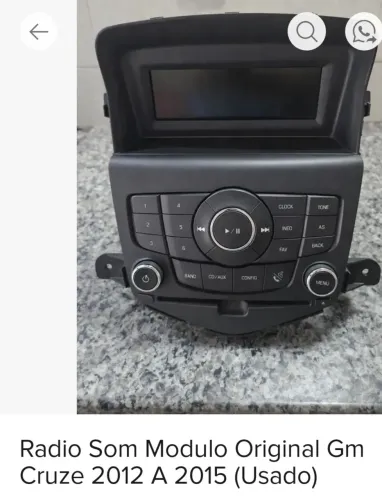 Rádio som módulo original GM Cruze