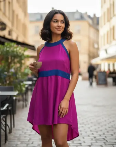 Vestido de Seda Zara Novo - Tamanho G
