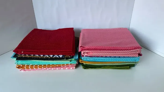 Lote de Tecidos poás tricoline, 100% algodão #2