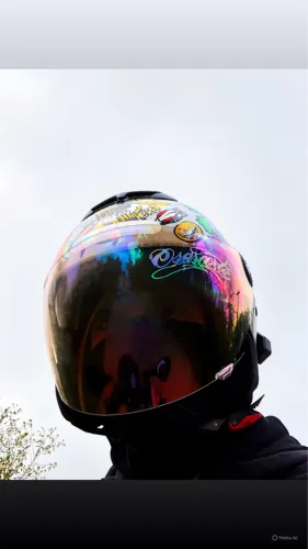 Capacete aberto Com óculos interno 