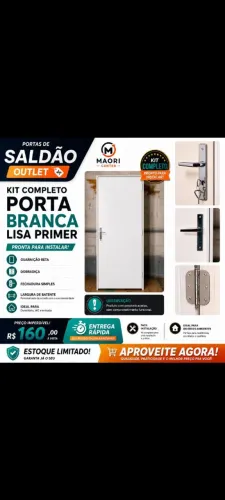 Porta kit pronto prime ! Oportunidade de saldão! Para banheiro, dormitório e entrada 