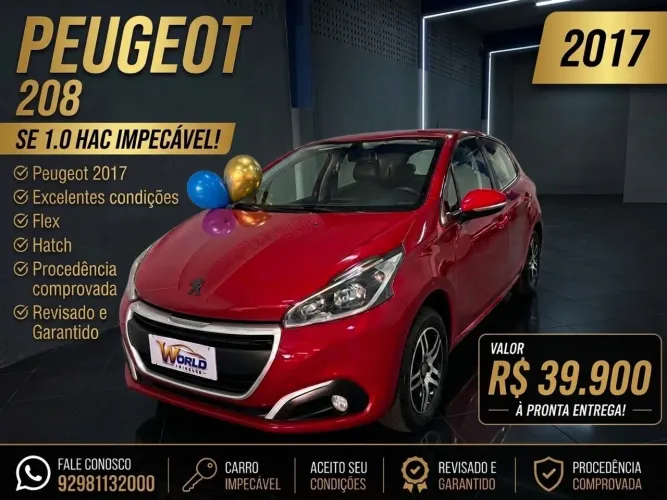 Peugeot 208 Active 1.2 Flex 12V 5P Mec. 2017