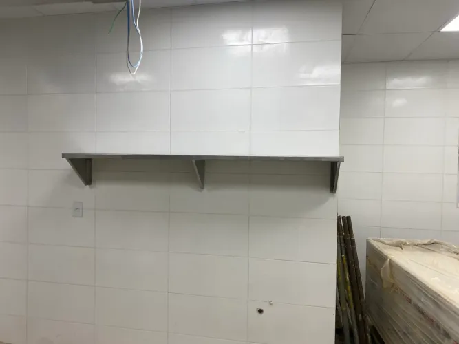 Prateleira inox industrial aço 304