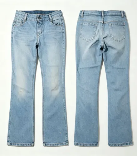 ? CALÇA JEANS MENINA LAVAGEM CLARA - MODELO PANTACOURT SEMI NOVA ?