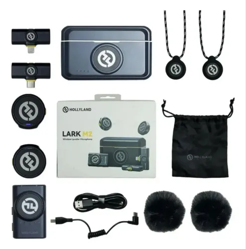 Microfone lapela Hollyland lark m2 sem fio