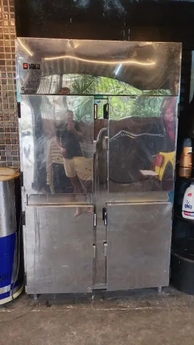 Freezer mini camara fria inox 4 portas 