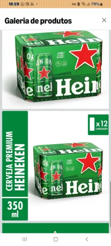 Cervejas Heineken 350ml  Revenda 