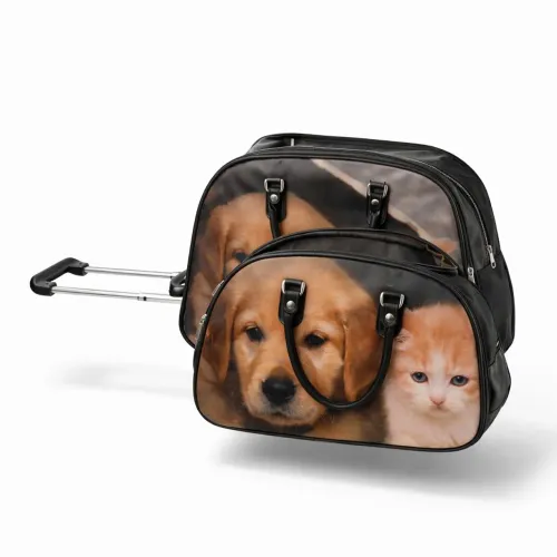 Kit com 2 Malas de Viagem e com Rodinhas.