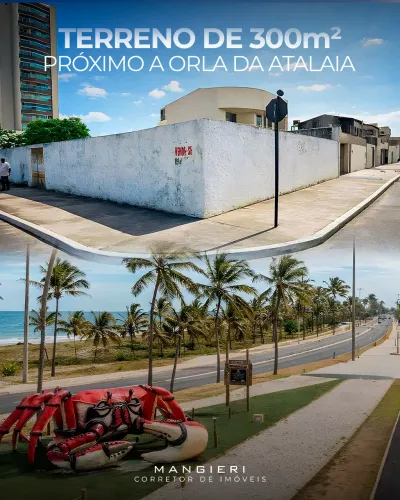 Terreno de 300 m² de Esquina na Atalaia à venda