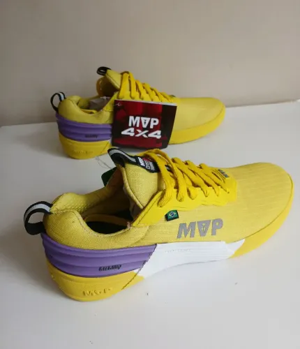 Tênis Nr39 MVP NOVO Amarelo Crossfit LPO Treino Academia Musculação Fitness Cross Training