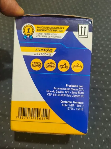 Bateria de moto 5 amp