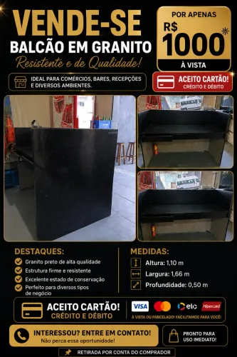 Balcão de granito