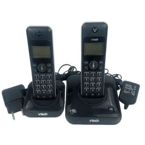 TELEFONE SEM FIO VTECH LYRIX 550 COM EXTENSÃO + BRINDE MULTITOC - USADO 